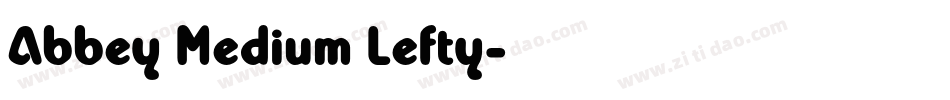Abbey Medium Lefty字体转换